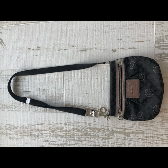 Coach Poppy Crossbody Black Purse - Picture 2 of 8